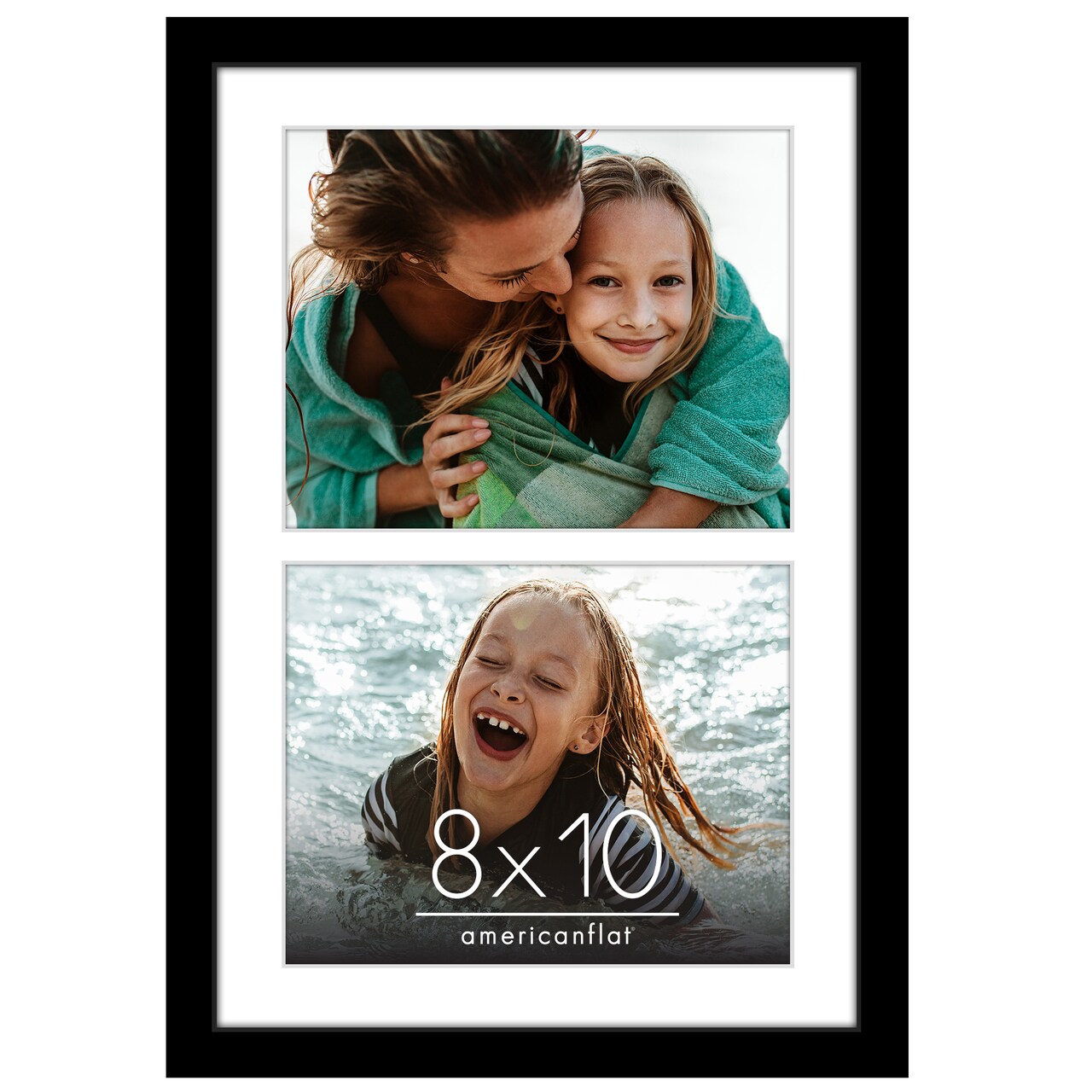Americanflat 12x28 Collage Picture Frame - Fits Two 8x10 Photos or One 12x18 Picture